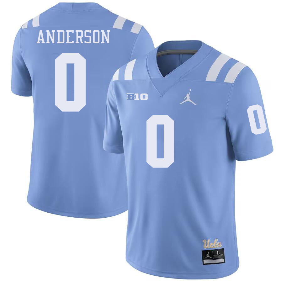 UCLA Bruins #0 Jordan Anderson Big 10 Conference College Football Jerseys Stitched Sale-Power Blue